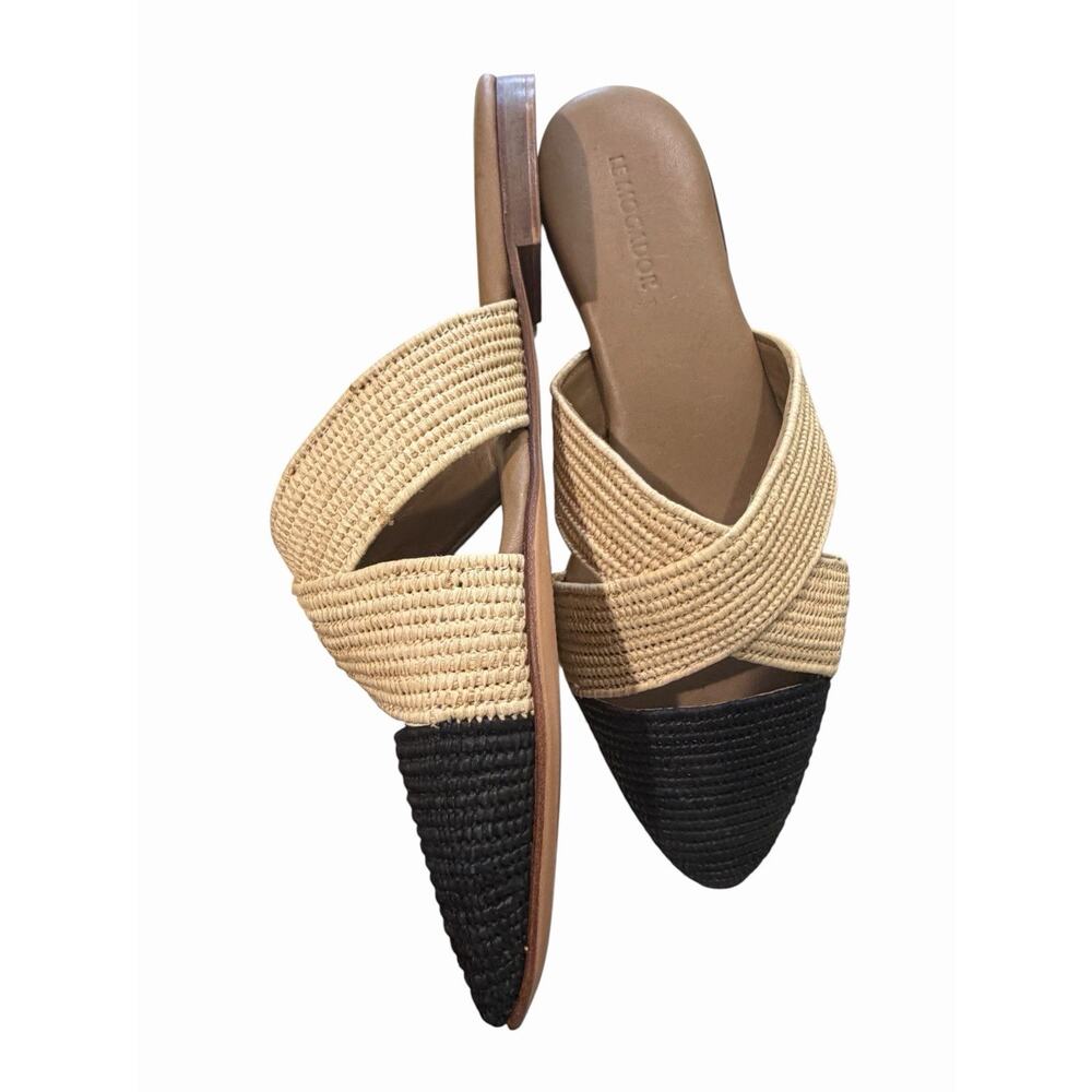Le Mogador Women’s 40 NudeBlack Azoulay‎ Flats Woven Minimalist Quiet Luxury